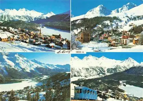AK / Ansichtskarte  St_Moritz__SANKT_MORITZ_GR Panorama Wintersportplatz Alpen Zahnradbahn