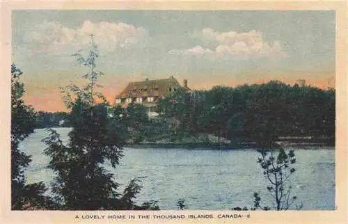 AK / Ansichtskarte  Thousand_Islands_Kingston_Ontario_Canada A lovely house near the water