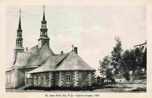 AK / Ansichtskarte  St_Jean_Port_Joli_Quebec_Canada Eglise Kirche 18. Jhdt.