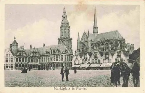 AK / Ansichtskarte  Furnes_Veurne_Belgium Marktplatz