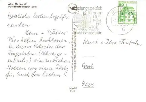 AK / Ansichtskarte 73979177 Heimbach_Eifel Abtei Mariawald