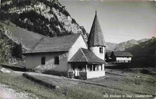 AK / Ansichtskarte  Steg_Saminatal_Liechtenstein Kirchlein