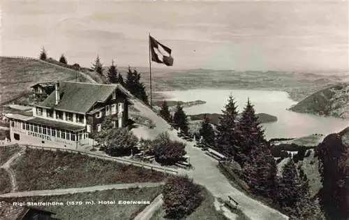 AK / Ansichtskarte  Rigi_Staffel_SZ Panorama mit Hotel Edelweiss