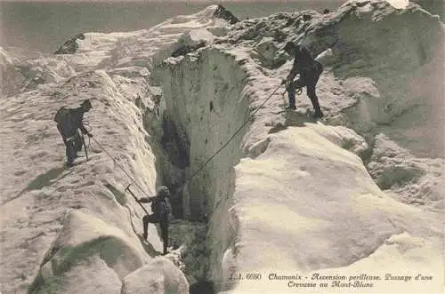 AK / Ansichtskarte  Bergsteigen_Klettern_Mountaineering_Alpinisme_Alpinismo-- J.J. Nr.6680 Chamonix Mont Blanc