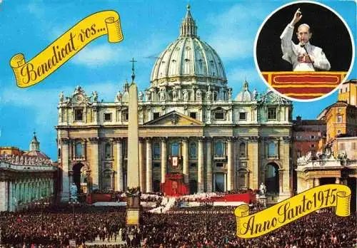 AK / Ansichtskarte 73979268 Papst_Pope_Pape-- Citta del Vaticano Basilica St.Pietro