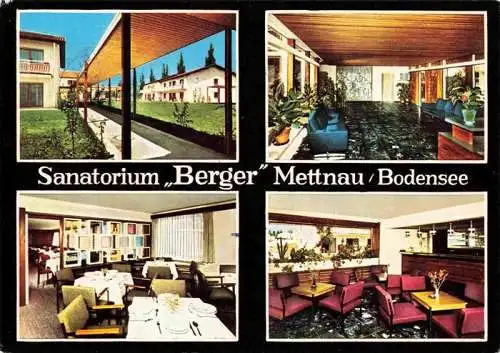 AK / Ansichtskarte  Mettnau_Radolfzell_Bodensee Sanatorium Berger Aufenthaltsraum Foyer