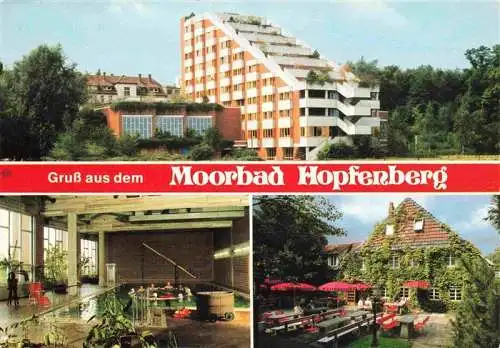 AK / Ansichtskarte  Bad_Hopfenberg Moorbad Kurhotel Hallenbad Gaststaette Terrasse