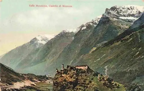 AK / Ansichtskarte  Mesolcina_Mesocco_Misox_GR Valle Mesolcina Castello Mesocco