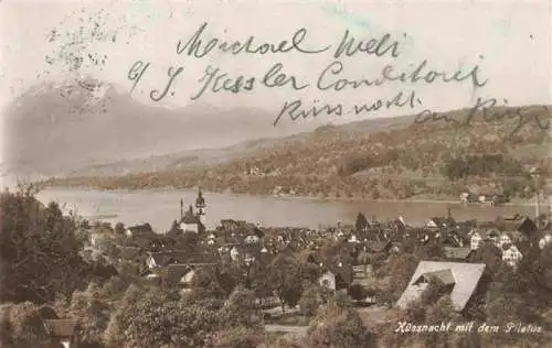 AK / Ansichtskarte  KuessNACHT_Vierwaldstaettersee_SZ mit Pilatus