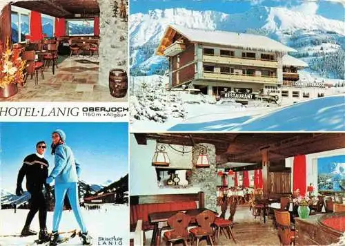 AK / Ansichtskarte  Oberjoch_Bad_Hindelang Hotel Lang Restaurant Skischule Wintersportplatz Allgaeuer Alpen