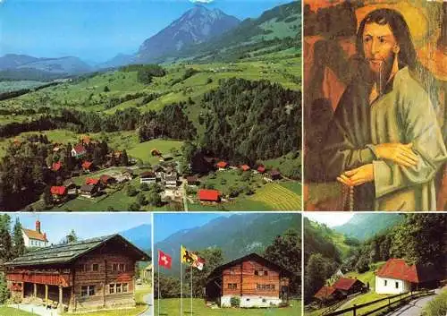 AK / Ansichtskarte  Flueeli-Ranft_Fluehli-Ranft_OW Luftaufnahme Bruder Klaus von Fluee Geburgshaus Wohnhaus Ranft Einsiedelei