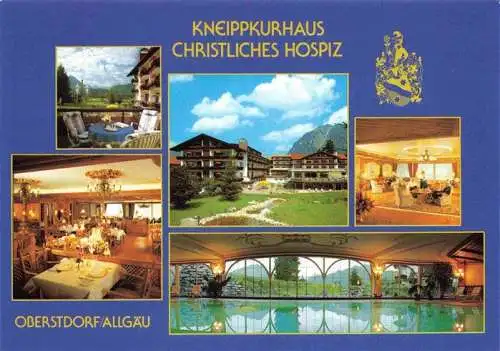 AK / Ansichtskarte 73979432 OBERSTDORF Kneippkurhaus Christliches Hospiz Restaurant Hallenbad