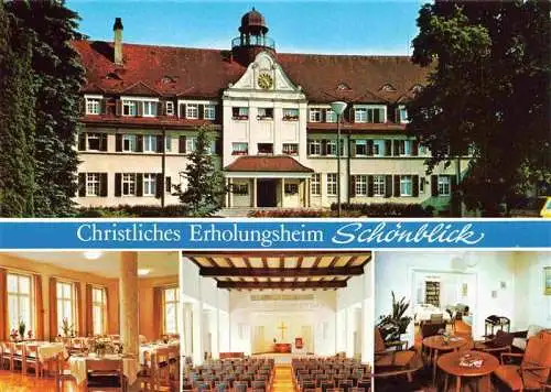 AK / Ansichtskarte  Schwaebisch_Gmuend_BW Christliches Erholungsheim Schoenblick Restaurant Kapelle