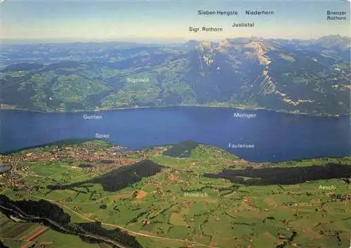 AK / Ansichtskarte  Niesen_2362m_BE Panorama Blick vom Niesen auf den Thunersee
