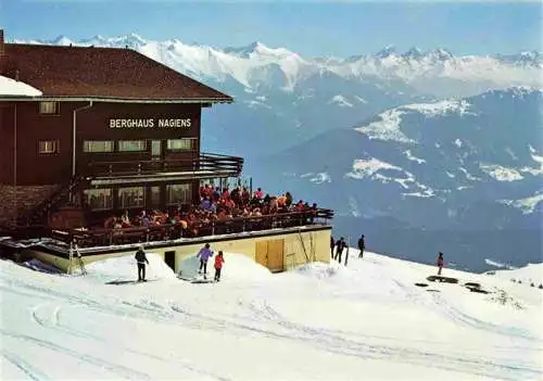 AK / Ansichtskarte  Flims_GR Berghaus Nagiens mit Blick gegen die Engadiner Berge