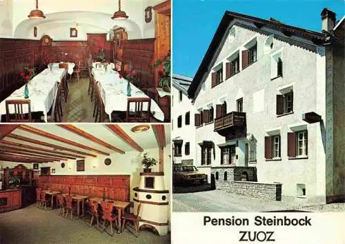 AK / Ansichtskarte  Zuoz_GR Pension Steinbock Gastraum