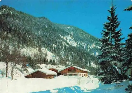 AK / Ansichtskarte  Kreuth_Tegernsee Ausflugsgaststaette und Café Schwaigeralm im Winterzauber