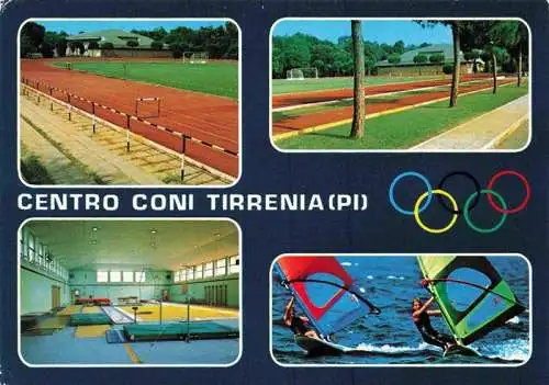 AK / Ansichtskarte  Tirrenia_Pisa_Toscana_IT Centro Coni Olympia-Sportzentrum Stadion Turnhalle Wassersport Windsurfen