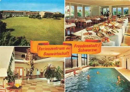 AK / Ansichtskarte  FREUDENSTADT Ferienzentrum der Bauwirtschaft Restaurant Buffet Hallenbad Foyer