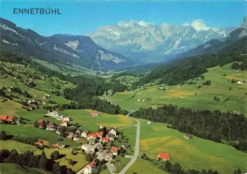 AK / Ansichtskarte  Ennetbuehl_SG Panorama Blick zum Saentis Appenzeller Alpen