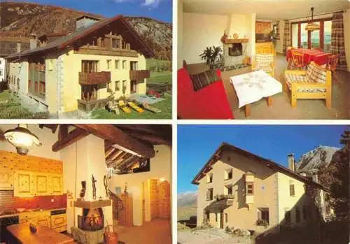 AK / Ansichtskarte  La_Punt-Chamues-ch Chesa Albanas Appartement Kamin