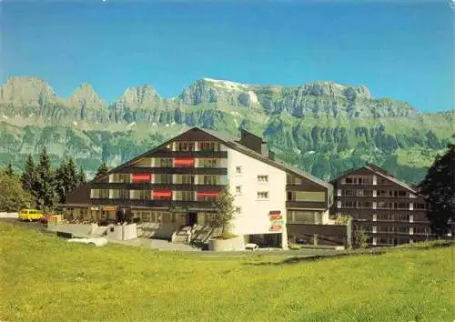 AK / Ansichtskarte  Flumserberg_SG Hotel Ferienzentrum Gauenpark Blick gegen Churfirsten