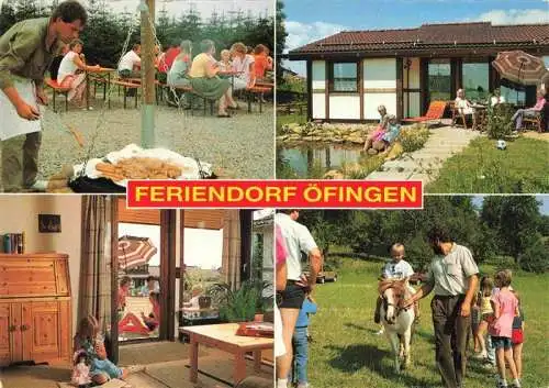 AK / Ansichtskarte  oefingen Feriendorf Bungalow Ponyreiten Grill-Abend