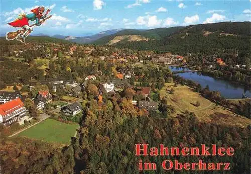 AK / Ansichtskarte  Hahnenklee-Bockswiese_Harz Panorama Heilklimatischer Kurort Hexe