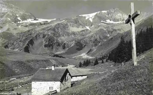 AK / Ansichtskarte  Alp_Sardona_SG Panorama Gipfelkreuz