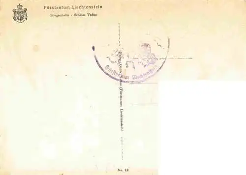 AK / Ansichtskarte 73979777 Liechtenstein_Fuerstentum Stiegenhalle im Schloss Vaduz