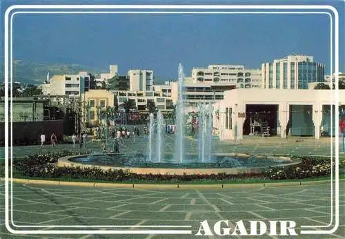 AK / Ansichtskarte  Agadir_Maroc Place Ait Souss Fontaine Lumineuse