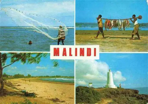 AK / Ansichtskarte  Malindi_Kenya Fischer Strandpartie Leuchtturm