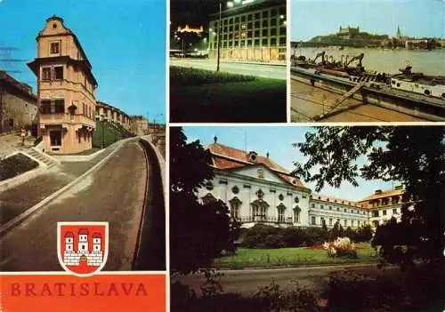 AK / Ansichtskarte  BRATISLAVA_Pressburg_Pozsony_SK Teilansichten Hafen Schloss