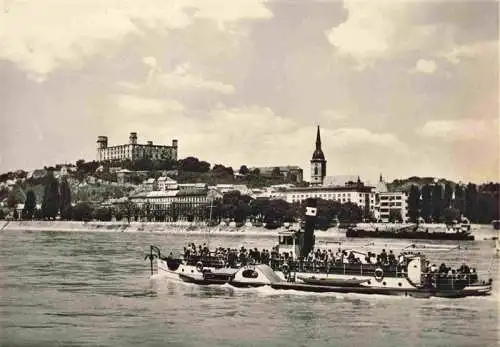 AK / Ansichtskarte  BRATISLAVA_Pressburg_Pozsony_SK Panorama Festung Faehre