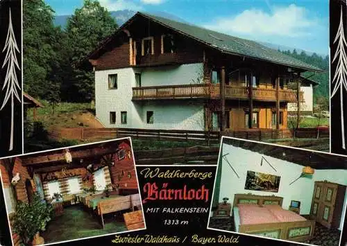 AK / Ansichtskarte  Zwieselerwaldhaus Waldherberge Baernloch Gaststube Zimmer