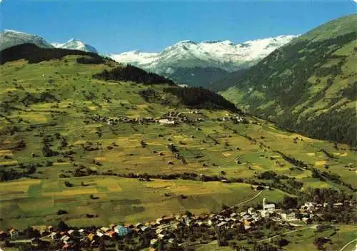 AK / Ansichtskarte  Waltensburg_GR Fliegeraufnahme mit Aniast und Panixerpass