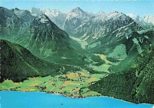 AK / Ansichtskarte  Pertisau_Achensee_Tirol_AT Fliegeraufnahme mit Falzthurntal und Karwendel