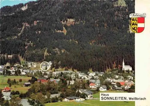 AK / Ansichtskarte  Weissbriach_Gitschtal_Kaernten_AT Haus Sonnleiten Fliegeraufnahme