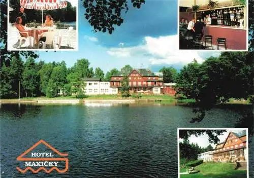 AK / Ansichtskarte  DECIN_Tetschen-Bodenbach_Boehmen_CZ Hotel Maxicky Terrasse Bar Park