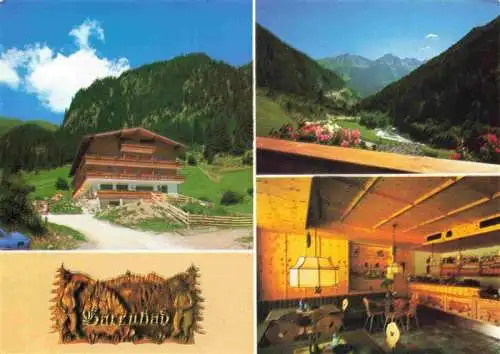 AK / Ansichtskarte  Neustift__Stubaital_Tirol_AT Alpengasthof Baerenbad Gastraum Panorama