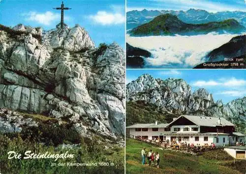 AK / Ansichtskarte  Kampenwand_Chiemgau_Aschau Die Steinlingalm Blick zum Grossglockner