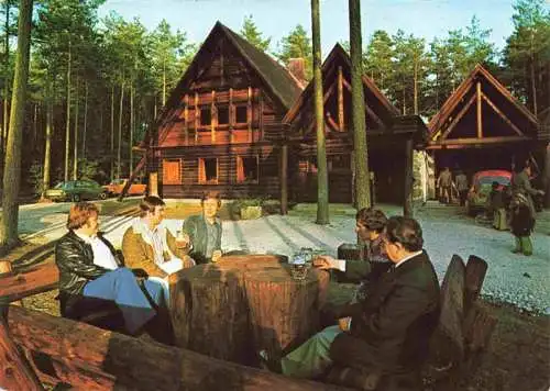 AK / Ansichtskarte  Pegnitz Waldschenke Hufeisen im Veldensteiner Forst mit Freiterrasse und Wildgehege