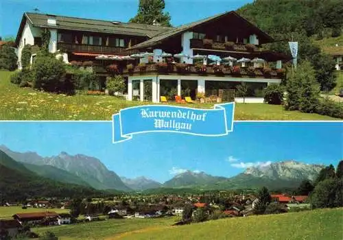 AK / Ansichtskarte 73980106 Wallgau Hotel Gasthof Karwendelhof Panorama