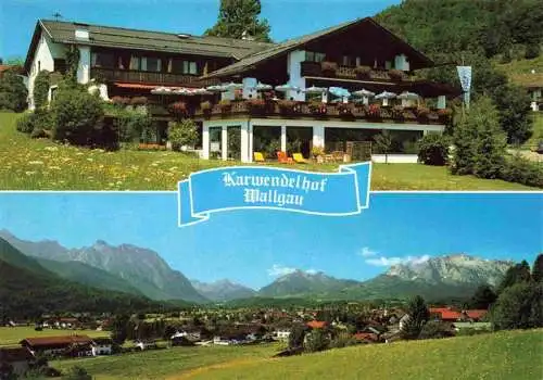 AK / Ansichtskarte  Wallgau Hotel Gasthof Karwendelhof Panorama