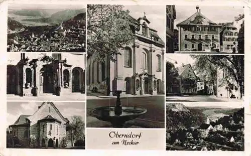 AK / Ansichtskarte  Oberndorf_Neckar Panorama Teilansichten Brunnen