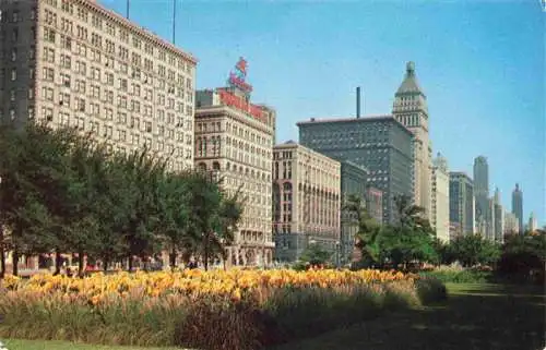 AK / Ansichtskarte  CHICAGO__Illinois_USA Michigan Boulevard Grant Park Congress Hotel