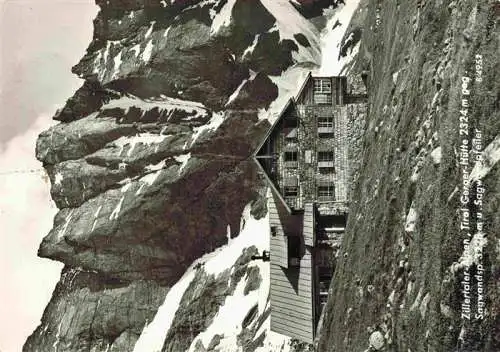 AK / Ansichtskarte  Gergerhuette_2324m_Zillertaler_Alpen_Tirol_AT Berghaus Zillertaler Alpen Sagwandspitze und Sagwandpfeiler