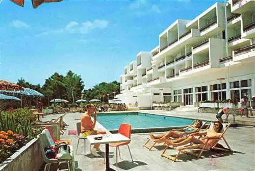 AK / Ansichtskarte  Rab__Croatia Hotel Carolina Terrasse mit Bassin