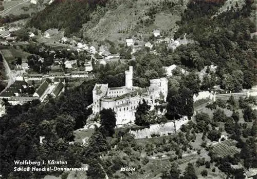 AK / Ansichtskarte  Wolfsberg__Kaernten_AT Schloss Henckel Donnersmarck Fliegeraufnahme