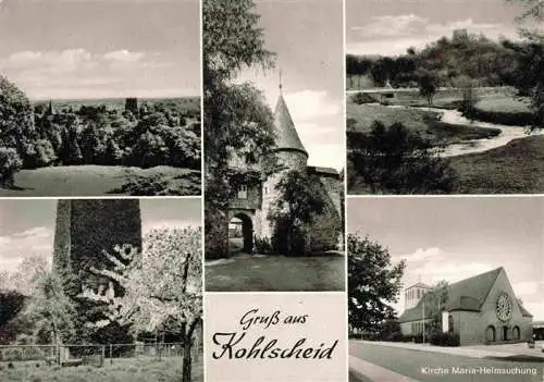AK / Ansichtskarte 73980325 Kohlscheid Panorama Weiher Stadttor Kirche Maria Heimsuchung